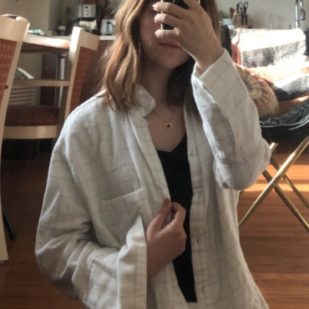 Madewell plaid flannel women’s top